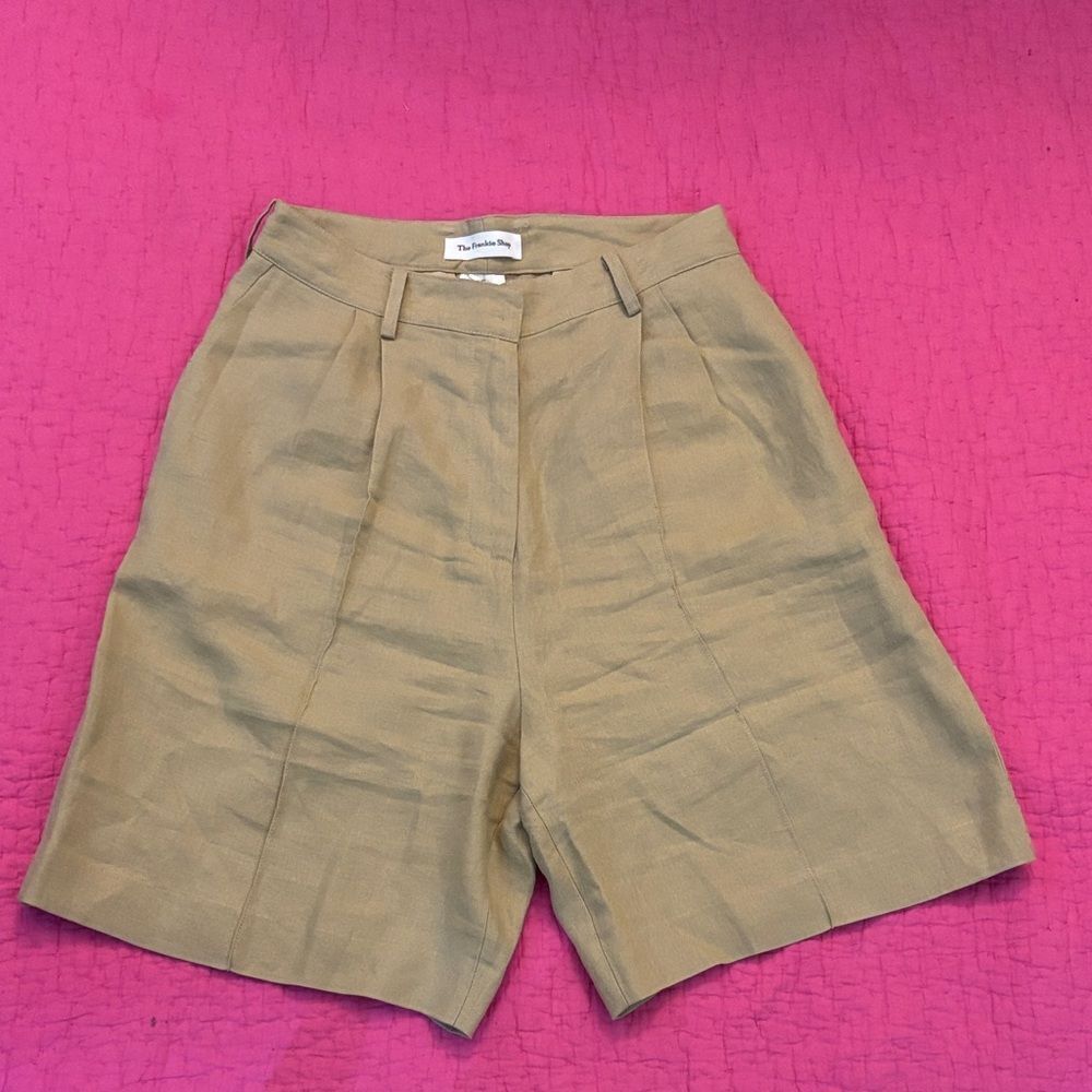 The Frankie Shop Beige Women's  Bermuda Shorts, S
